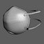 n95 mask coronavirus 3D model