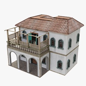 3D villa blender 4k model