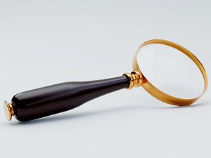 magnifying glass 3D model
