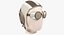 Casco de piloto y gafas