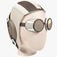 Casco de piloto y gafas
