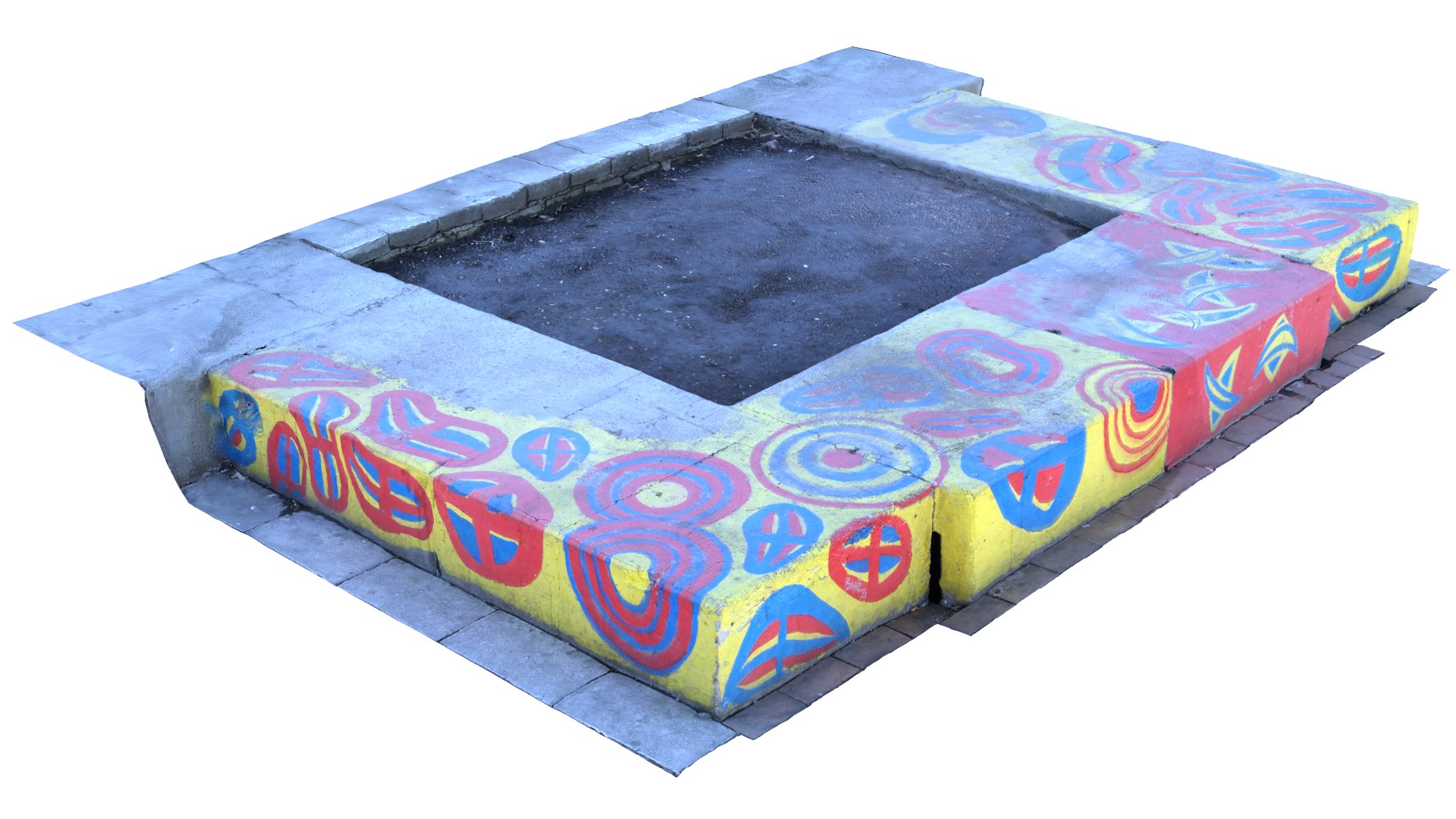 3D Concrete Bench Scanned Model TurboSquid 2023967