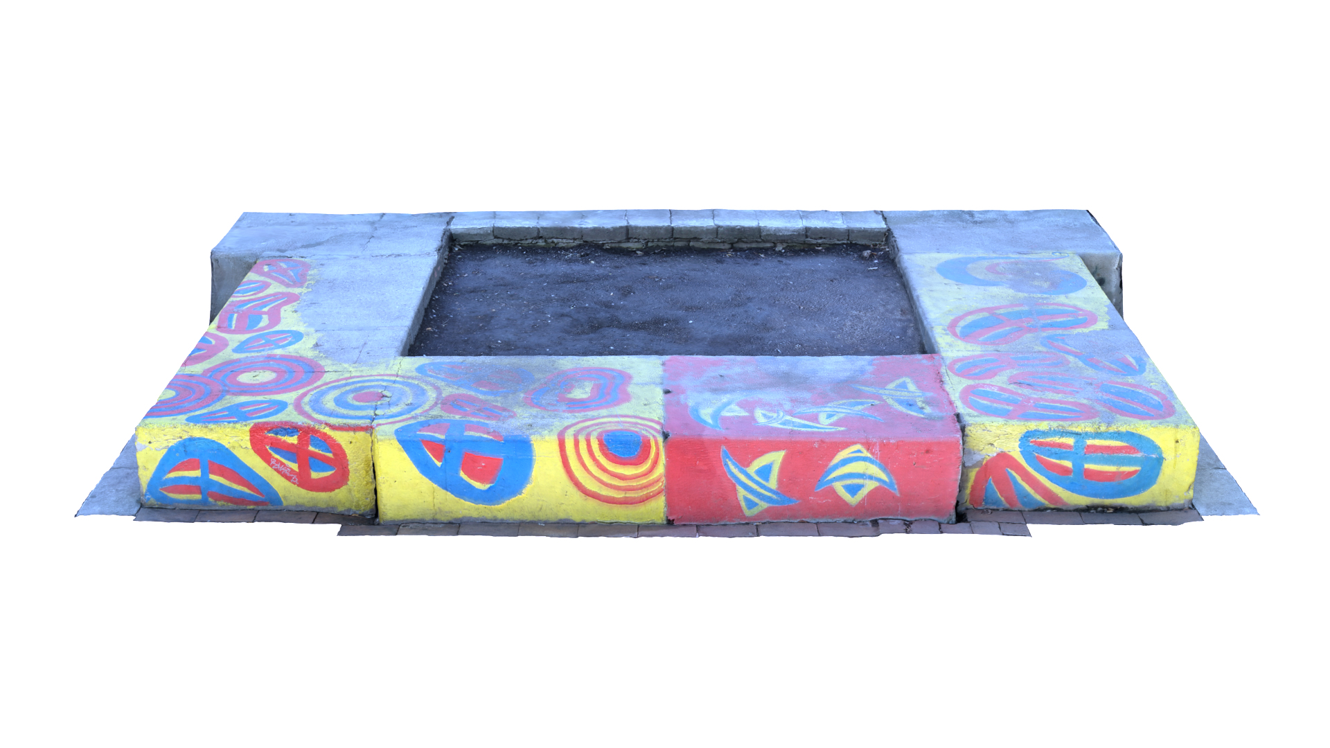 3D Concrete Bench Scanned Model TurboSquid 2023967