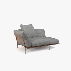 Ambroeus Sofa Single 154cm 3D model