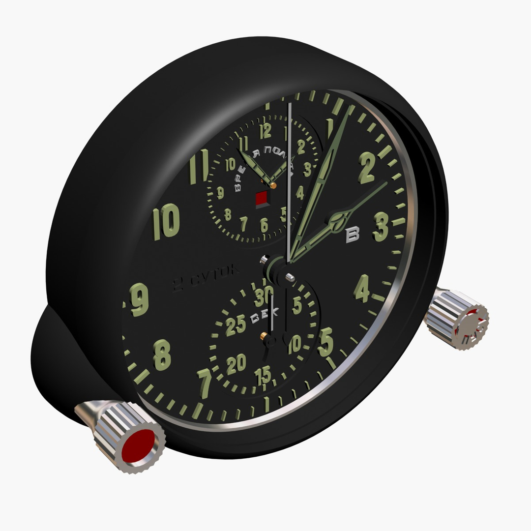 3D Aircraft Clock Imitation - TurboSquid 1409441