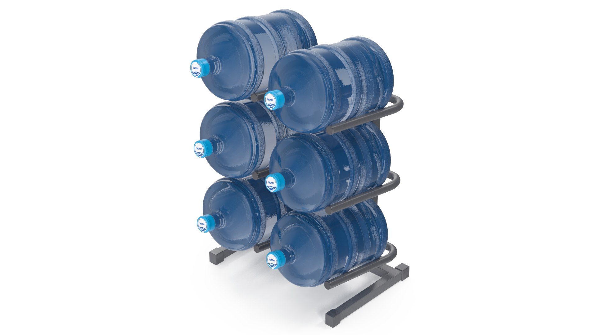 3D Water Cooler Jug Rack for 6 Bottles Gray https://p.turbosquid.com/ts-thumb/sa/qbB0u4/FA/watercoolerjugrackfor6bottlesgrayvray3dmodel006/jpg/1685605792/1920x1080/fit_q87/e1cda29548af3a809279ac9945b75fee04283e03/watercoolerjugrackfor6bottlesgrayvray3dmodel006.jpg