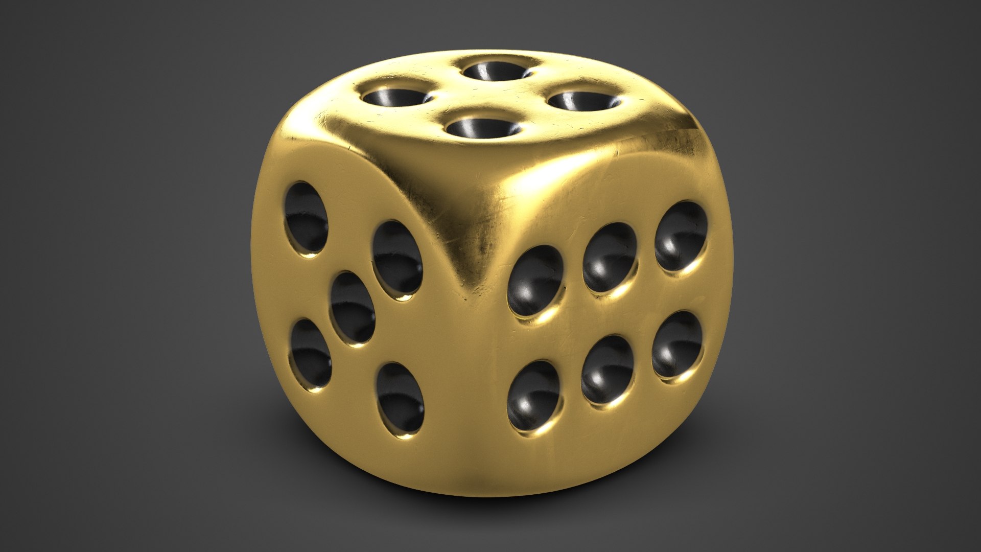 3D dice gold 2 TurboSquid 1546106