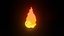 cartoon Fire angry emoji 3d model for blender