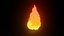 cartoon Fire angry emoji 3d model for blender