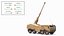 Wheeled Armored Howitzer in Desert Camouflage Rigged
