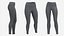 High Waisted Leggings for Women Gray