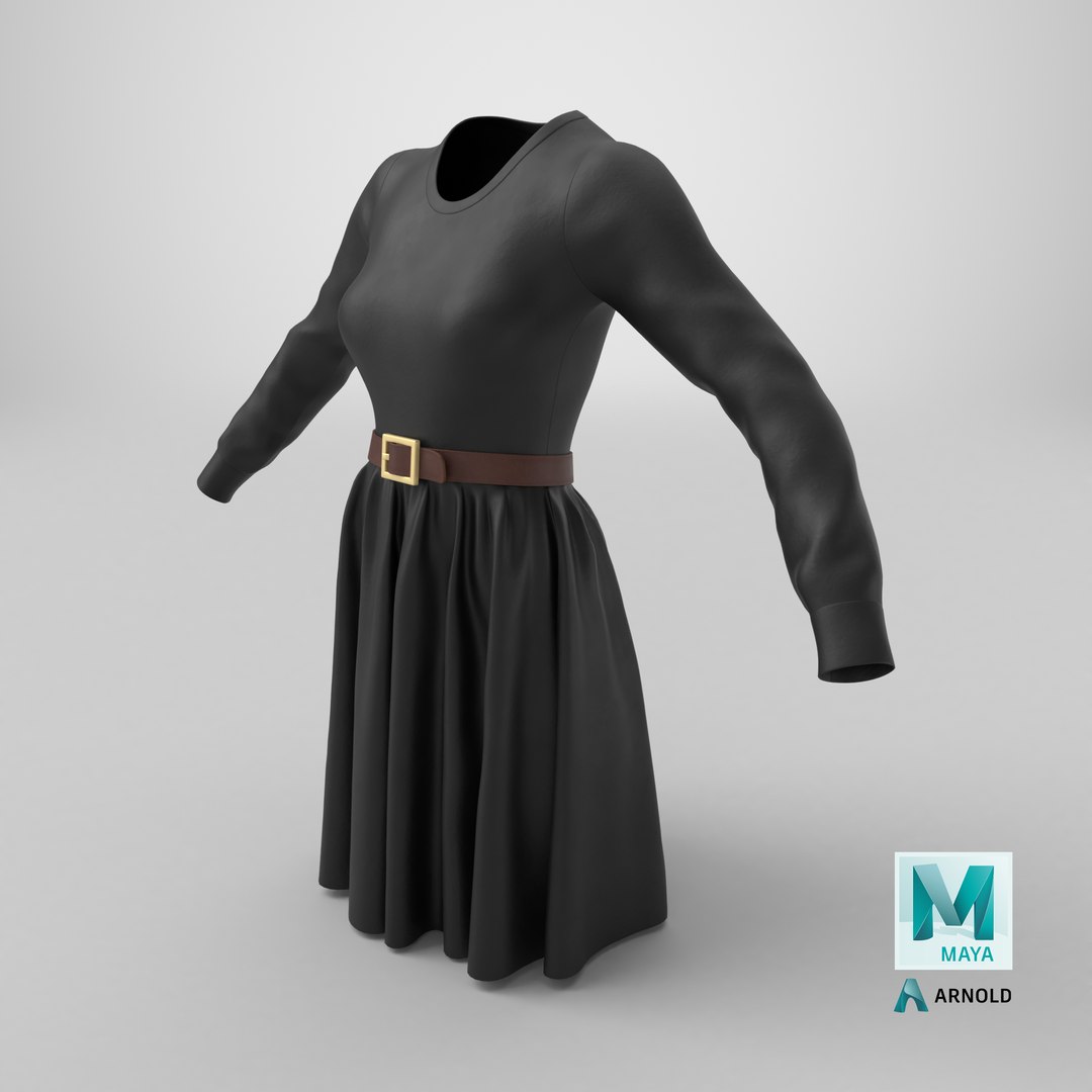 Dress Black with Belt 3D https://p.turbosquid.com/ts-thumb/sa/ydFDWj/5v/stemcell_maya_arnold_render/png/1770039960/1920x1080/fit_q87/20e59309db5e55ca8d72a3ad1fc00d98ceb93938/stemcell_maya_arnold_render.jpg