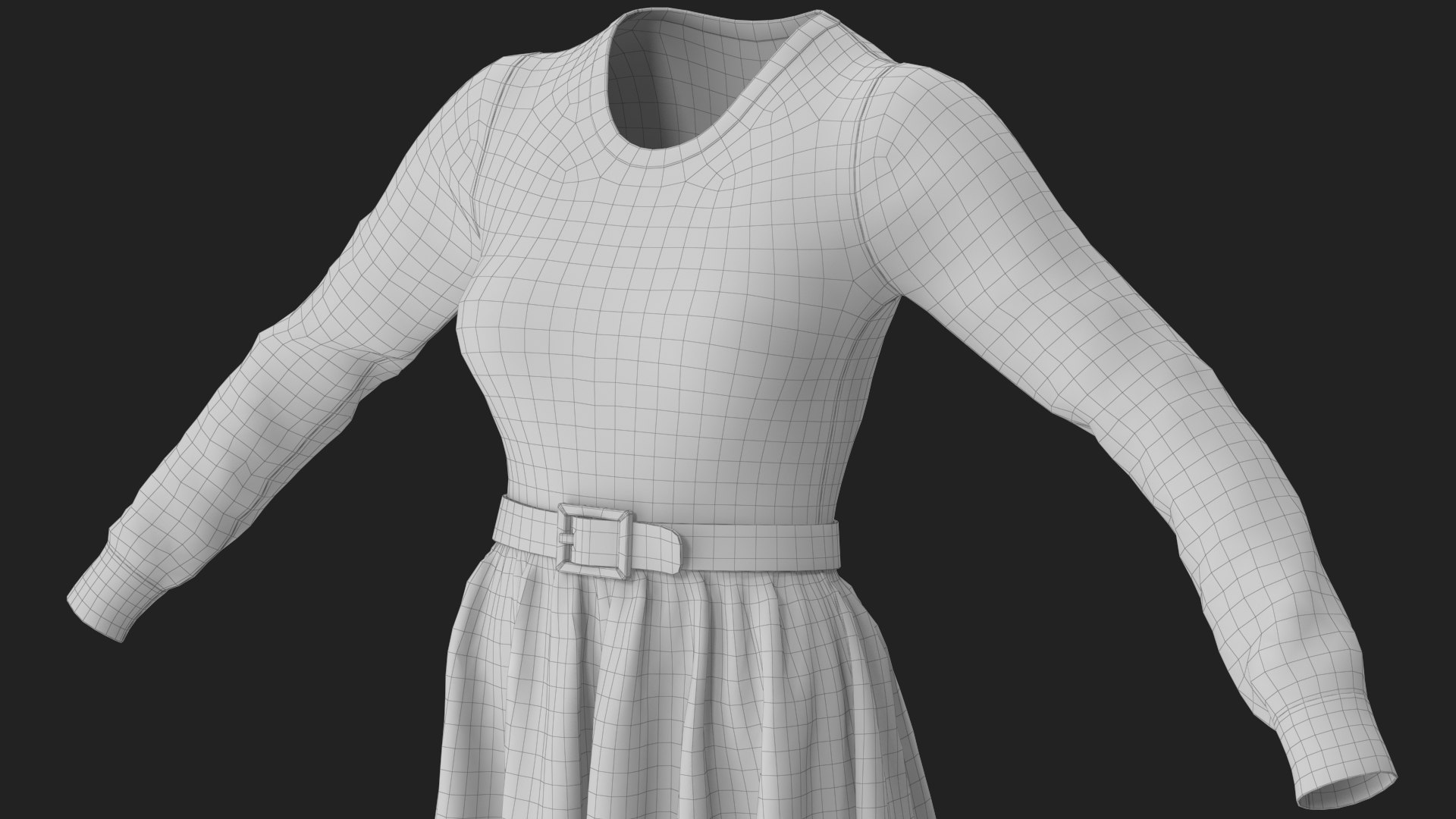 Dress Black with Belt 3D https://p.turbosquid.com/ts-thumb/sa/ydFDWj/WM/wireframe_06/jpg/1753772041/1920x1080/fit_q87/52010f20d9ce320d861cbe7b17dc895610eff09d/wireframe_06.jpg