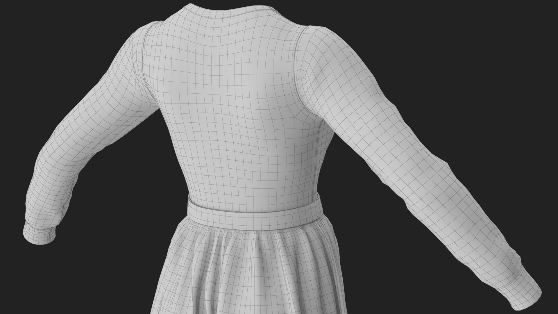 Dress Black with Belt 3D https://p.turbosquid.com/ts-thumb/sa/ydFDWj/aN/wireframe_08/jpg/1753772076/1920x1080/fit_q87/55e5dde8387f200ff8cd3f2fad0a5876dff9d46c/wireframe_08.jpg
