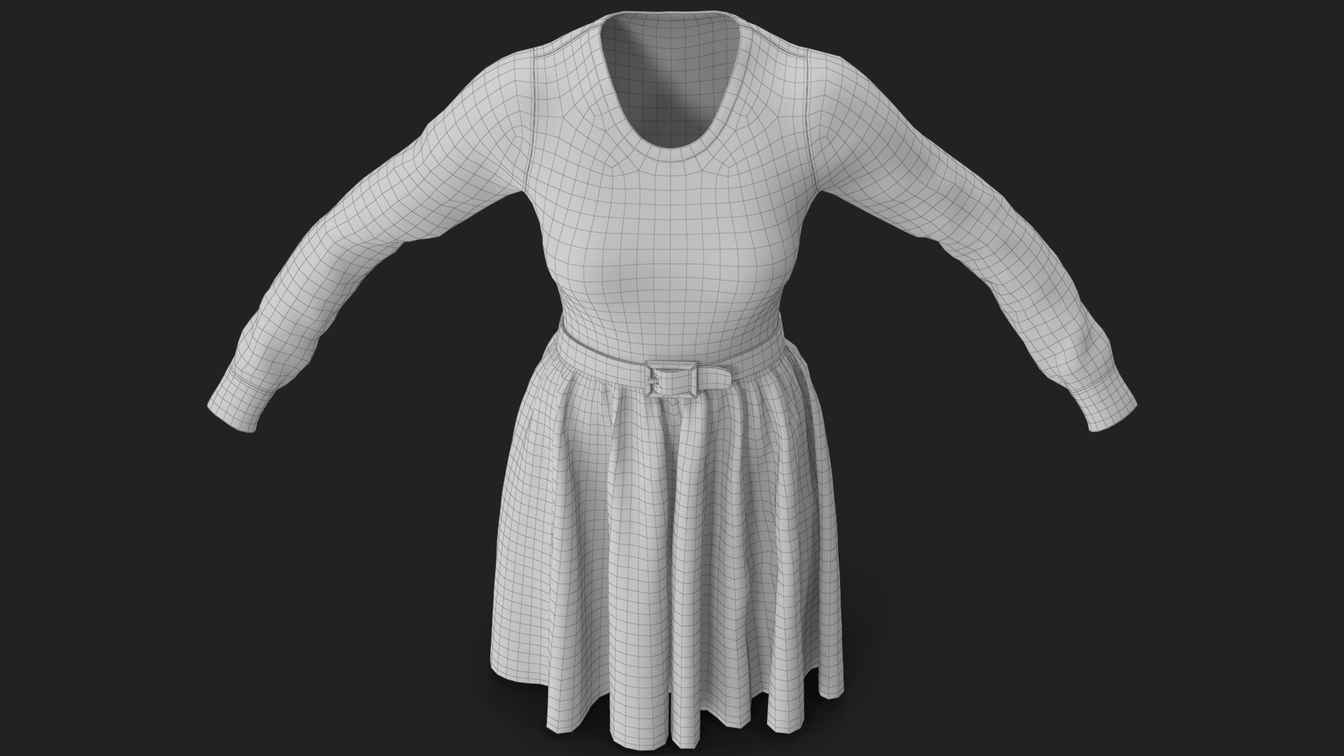 Dress Black with Belt 3D https://p.turbosquid.com/ts-thumb/sa/ydFDWj/fd/wireframe_17/jpg/1753772125/1920x1080/fit_q87/d47bed605c3bca37d70f5d1b066167b3e090c9ae/wireframe_17.jpg