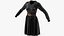 Vestido negro con cinturón