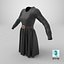 Vestido negro con cinturón