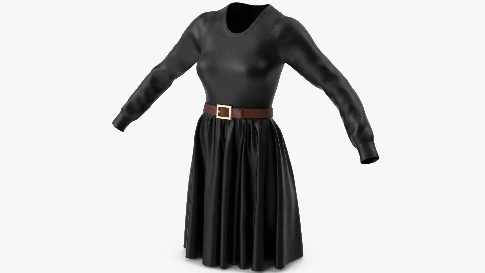 Dress Black with Belt 3D https://p.turbosquid.com/ts-thumb/sa/ydFDWj/yt/angles_01/jpg/1753771863/1920x1080/fit_q87/d5dc3fa42fbf023c0f4a29b0e44676d9605f35c1/angles_01.jpg