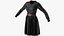 Vestido negro con cinturón