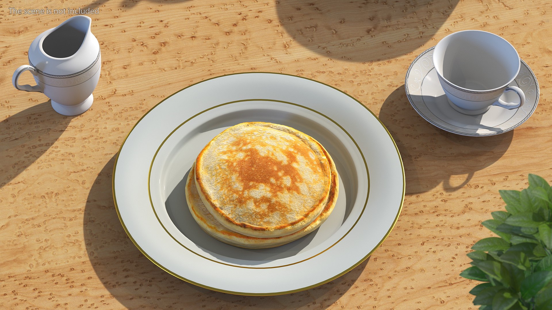 3d Three Pancakes - Turbosquid 1943614