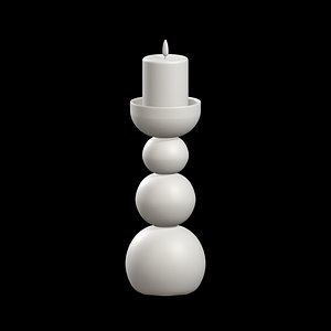 Melting Pillar Candle Decor