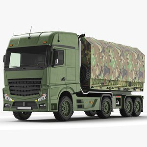 Detailed Army Truck model