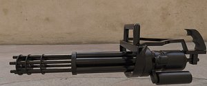 gun minigun 3D model