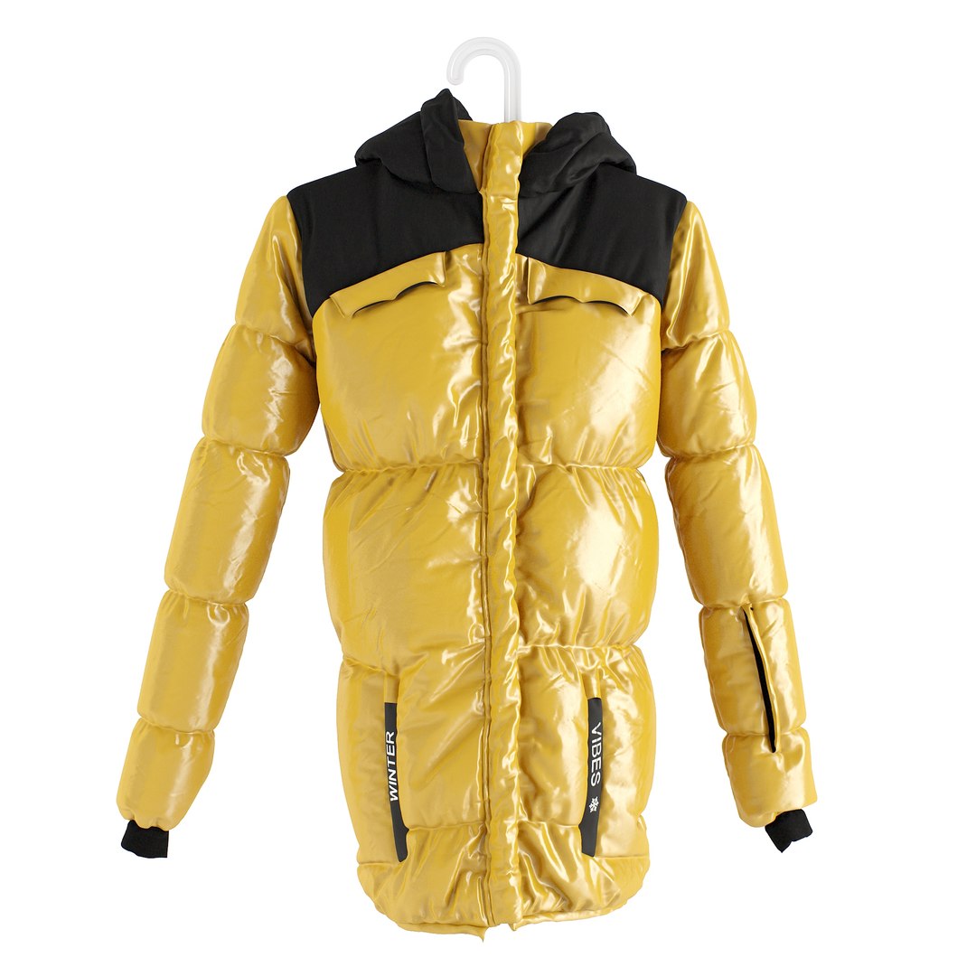 3D Down Jacket On A Hanger Model TurboSquid 1979333