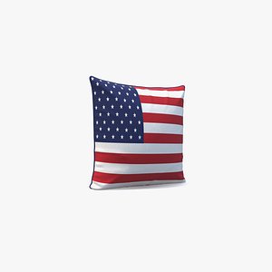 USA Flag Pillow model