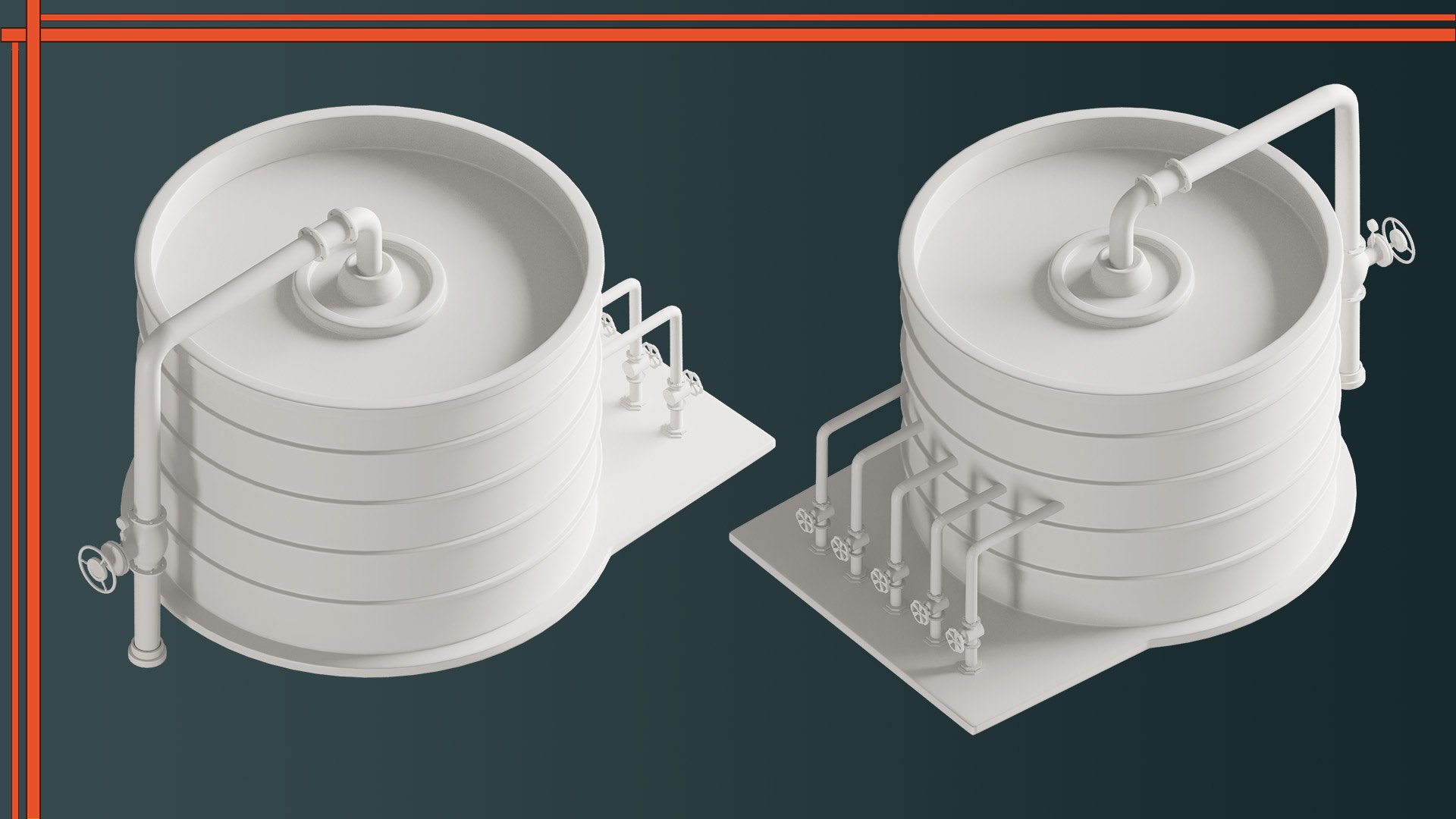 3D Model Industrial Tanks VOL-01 - TurboSquid 2320689