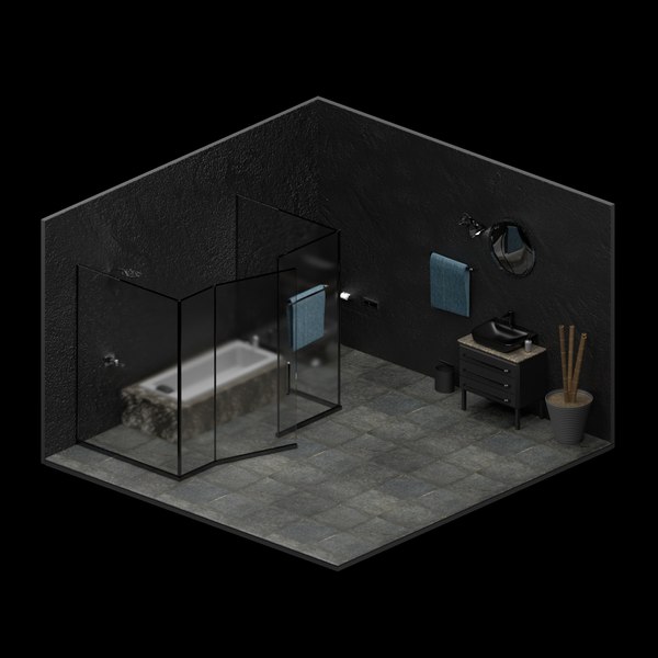 modern bathroom 3D model
