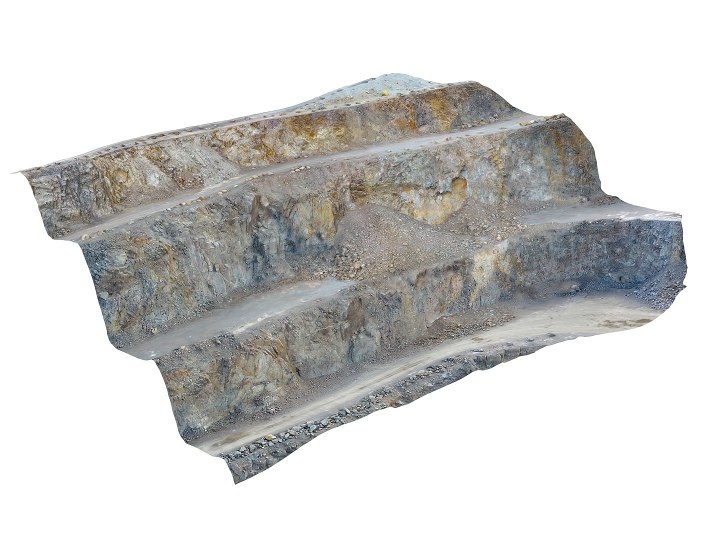 3D Opencast Mines Road Model - TurboSquid 1323818