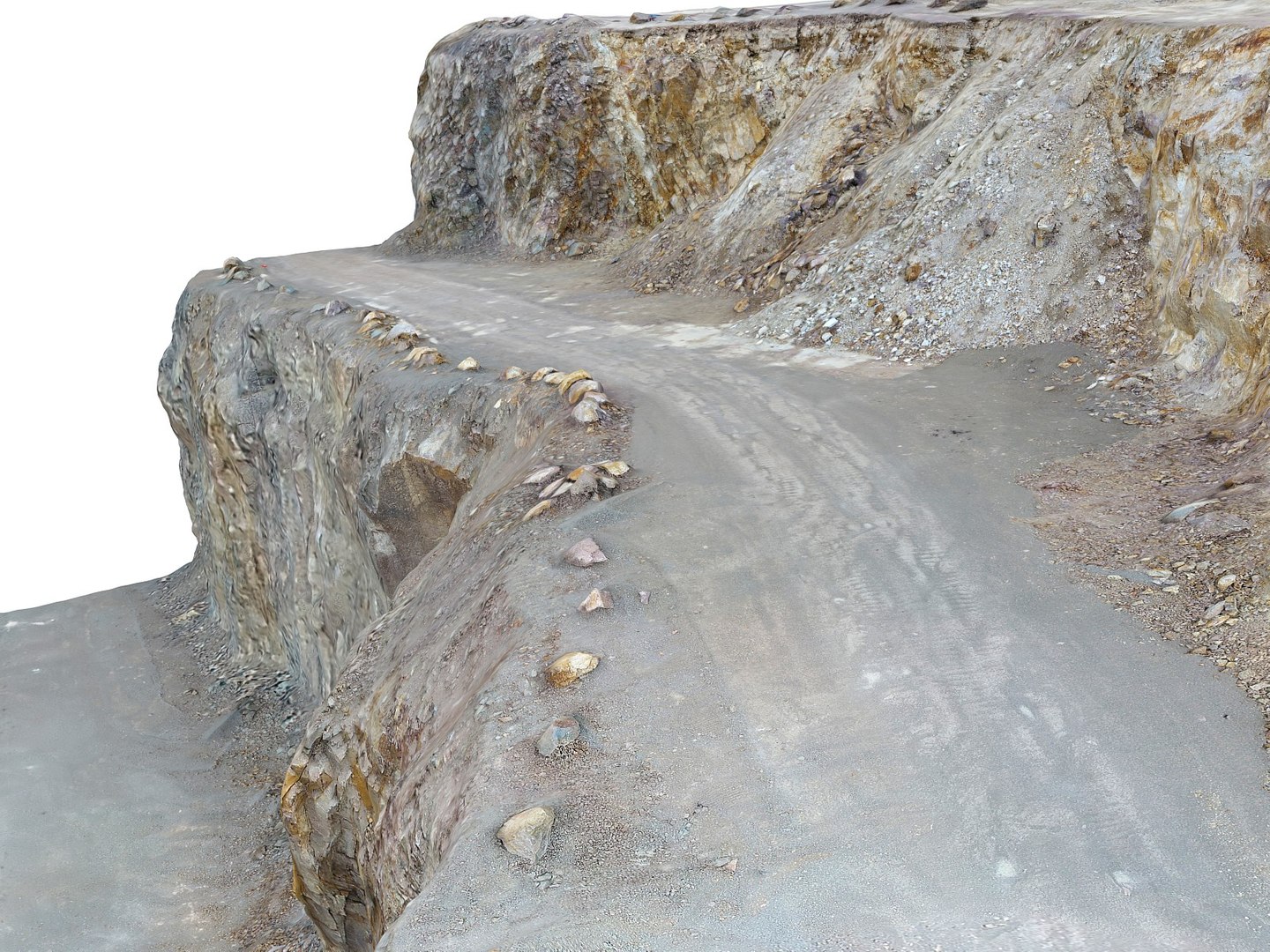 3D Opencast Mines Road Model - TurboSquid 1323818