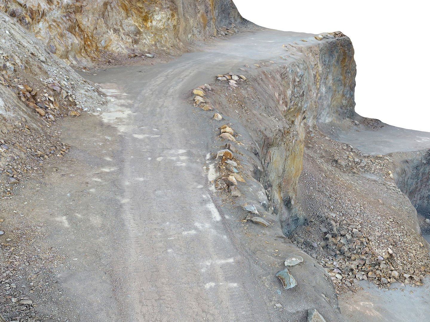 3D Opencast Mines Road Model - TurboSquid 1323818