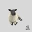 sheep---lying 3D model