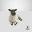 sheep---lying 3D model