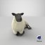 sheep---lying 3D model