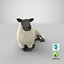 sheep---lying 3D model