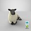 sheep---lying 3D model