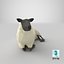 sheep---lying 3D model