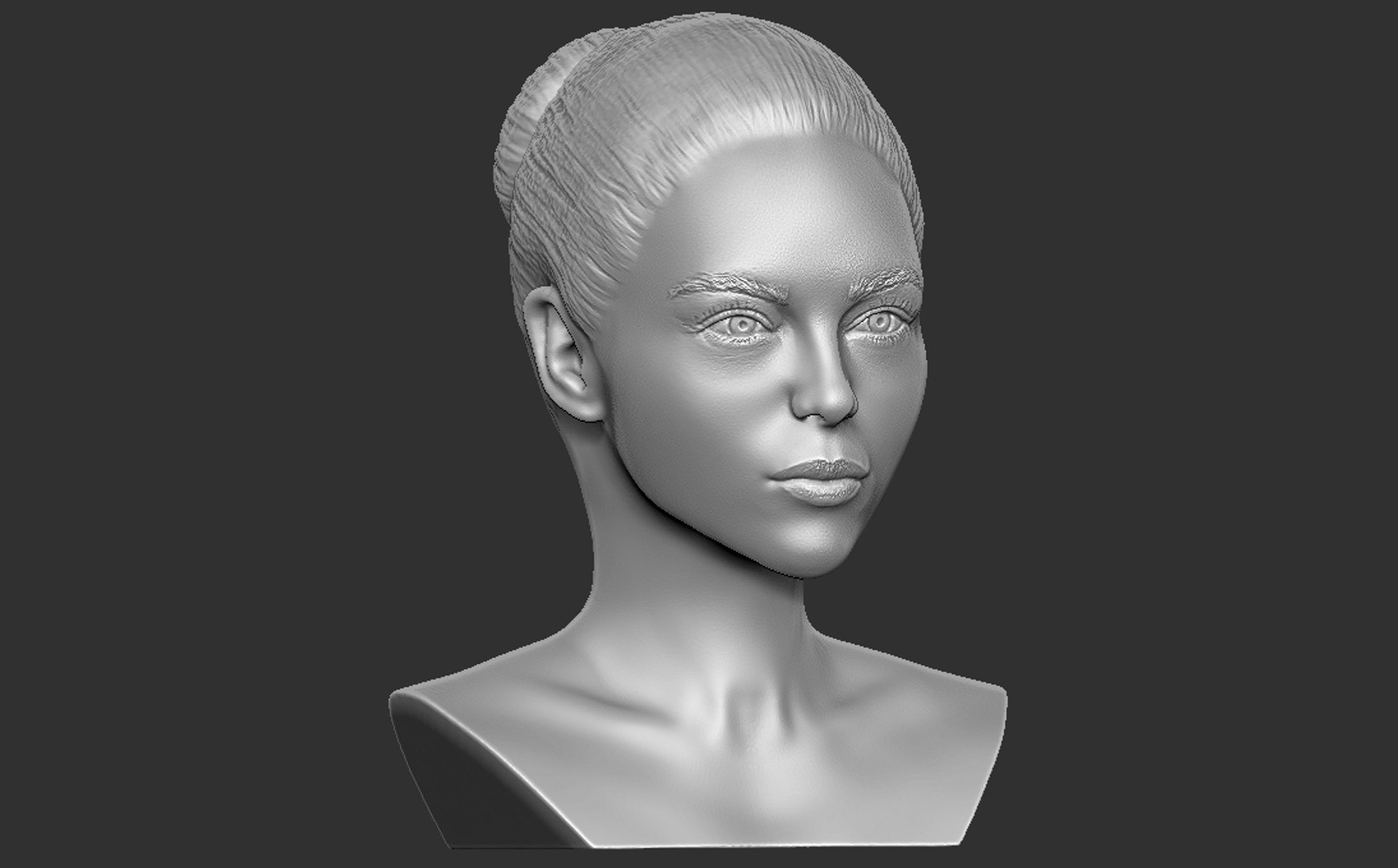 Bust Woman Printing 3D Model - TurboSquid 1657437