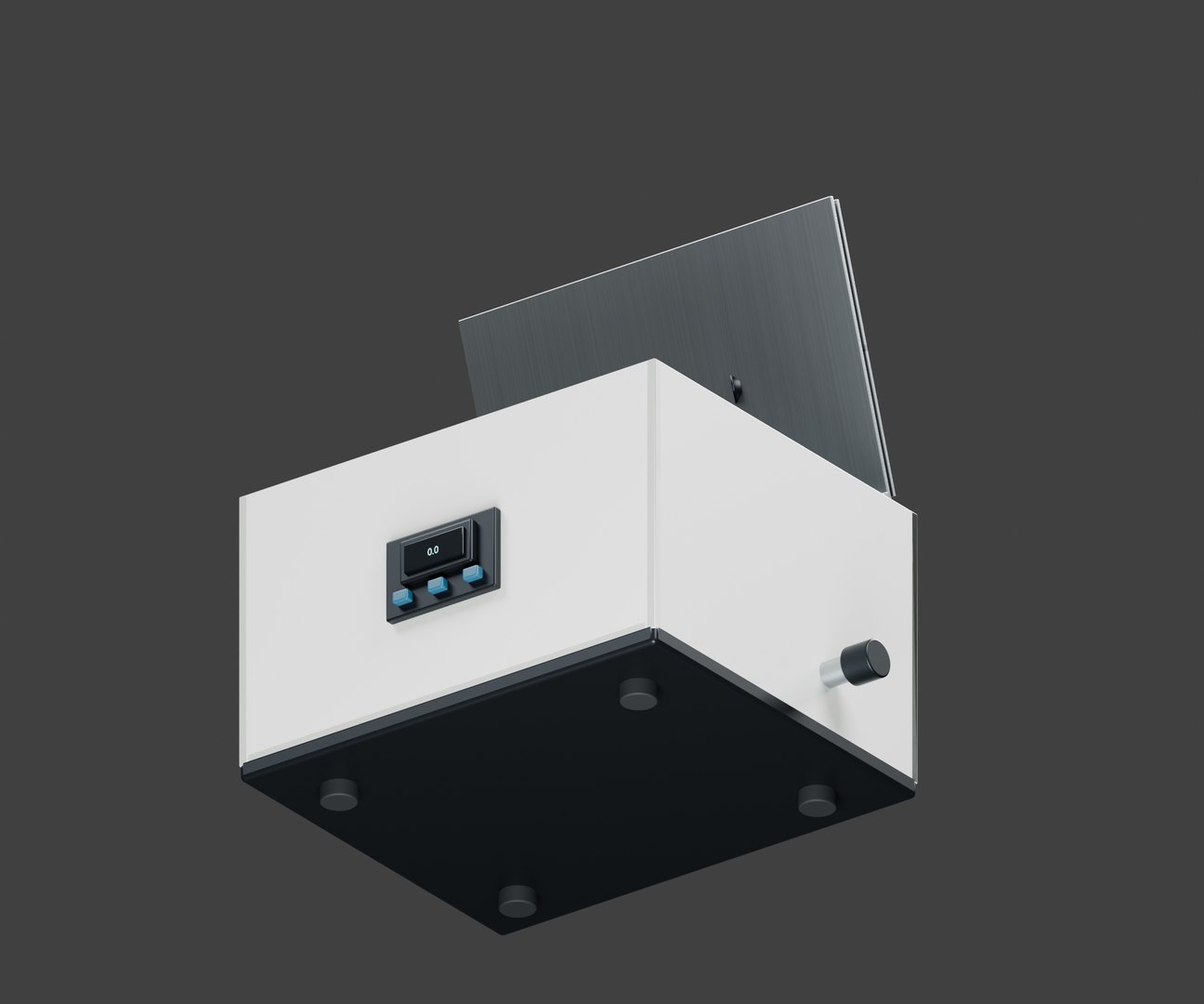 Stainless Laboratory Water Bath with Hinged Lid model https://p.turbosquid.com/ts-thumb/sb/QEI1dR/cX/08_construction/jpg/1790990518/1920x1080/fit_q87/8405b976e2d521d150af664f23f2a808c846dca1/08_construction.jpg