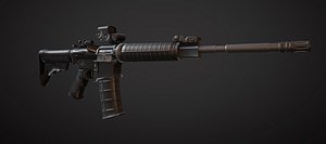 3ds m4a1 polys