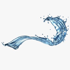 Splash Water 08 3D