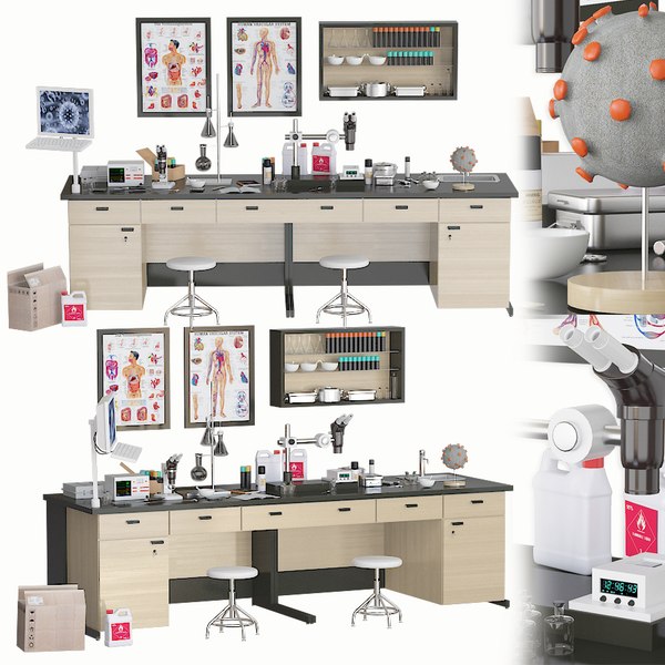 3d laboratory table