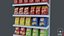 3D Supermarket Shelf Chips 01 model