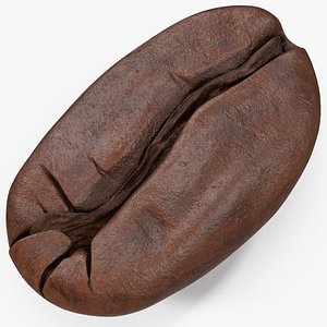 3D coffee bean roasted 1