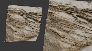 3D Eroded Sandstone Rock Scan model