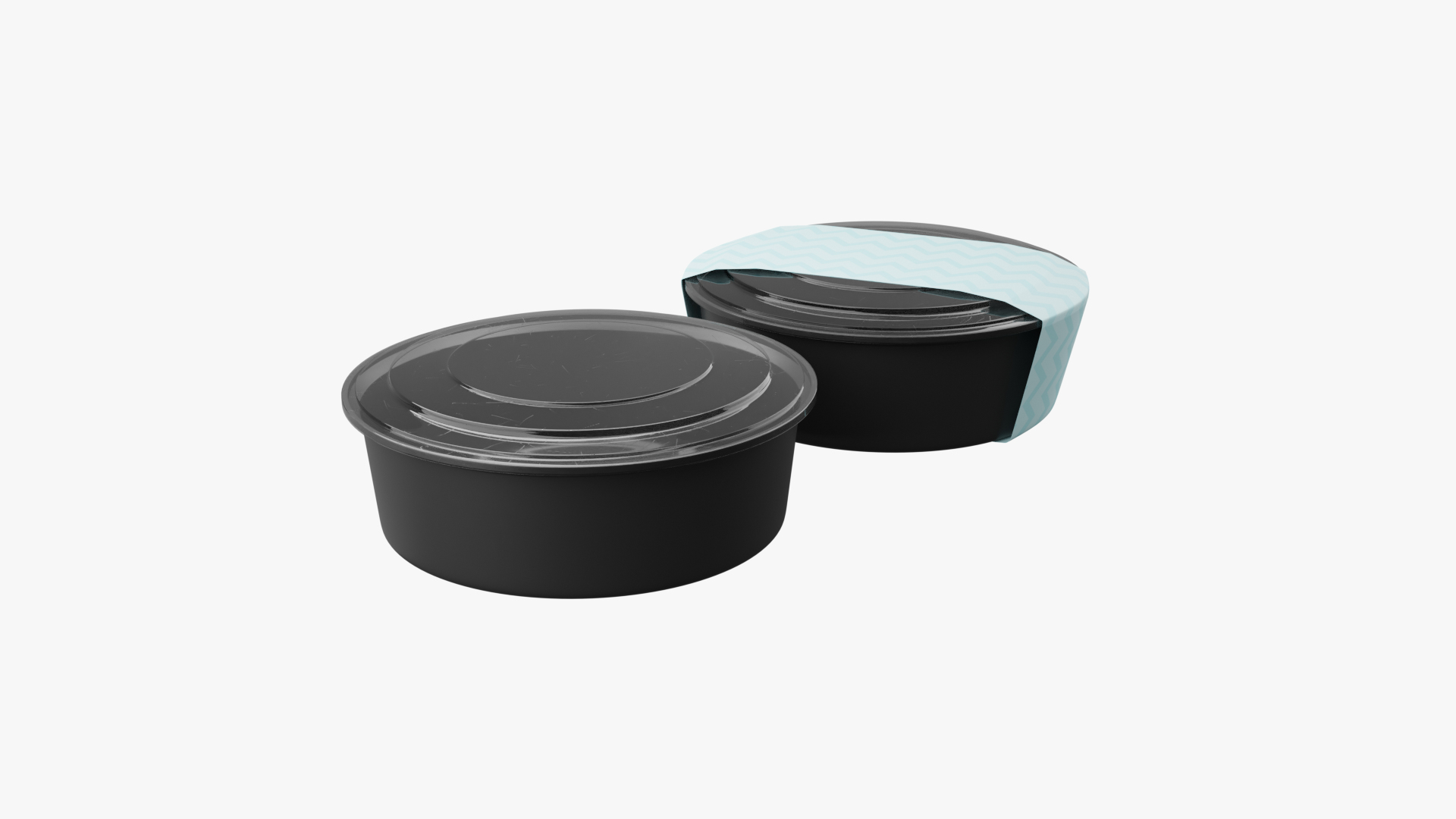 Meal Prep Containers - Disposable 3D model