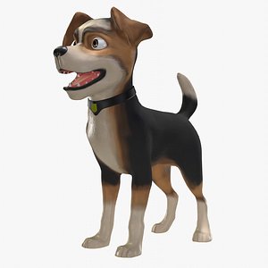 Cartoon Dog Rigged